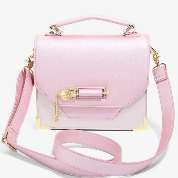 Loungefly Sailor Moon Scepter Latch Pink Handbag Crossbody - Picture 1 of 11
